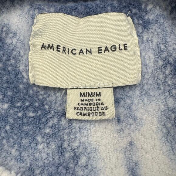 American Eagle crop tie dye Oversized Sweatshirt MEDIUM soft stretchy pullover - Picture 5 of 9